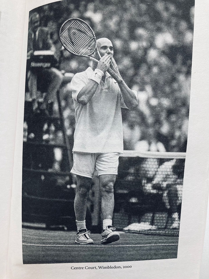 Andre Agassi, Centre Court Wimbledon, 2000