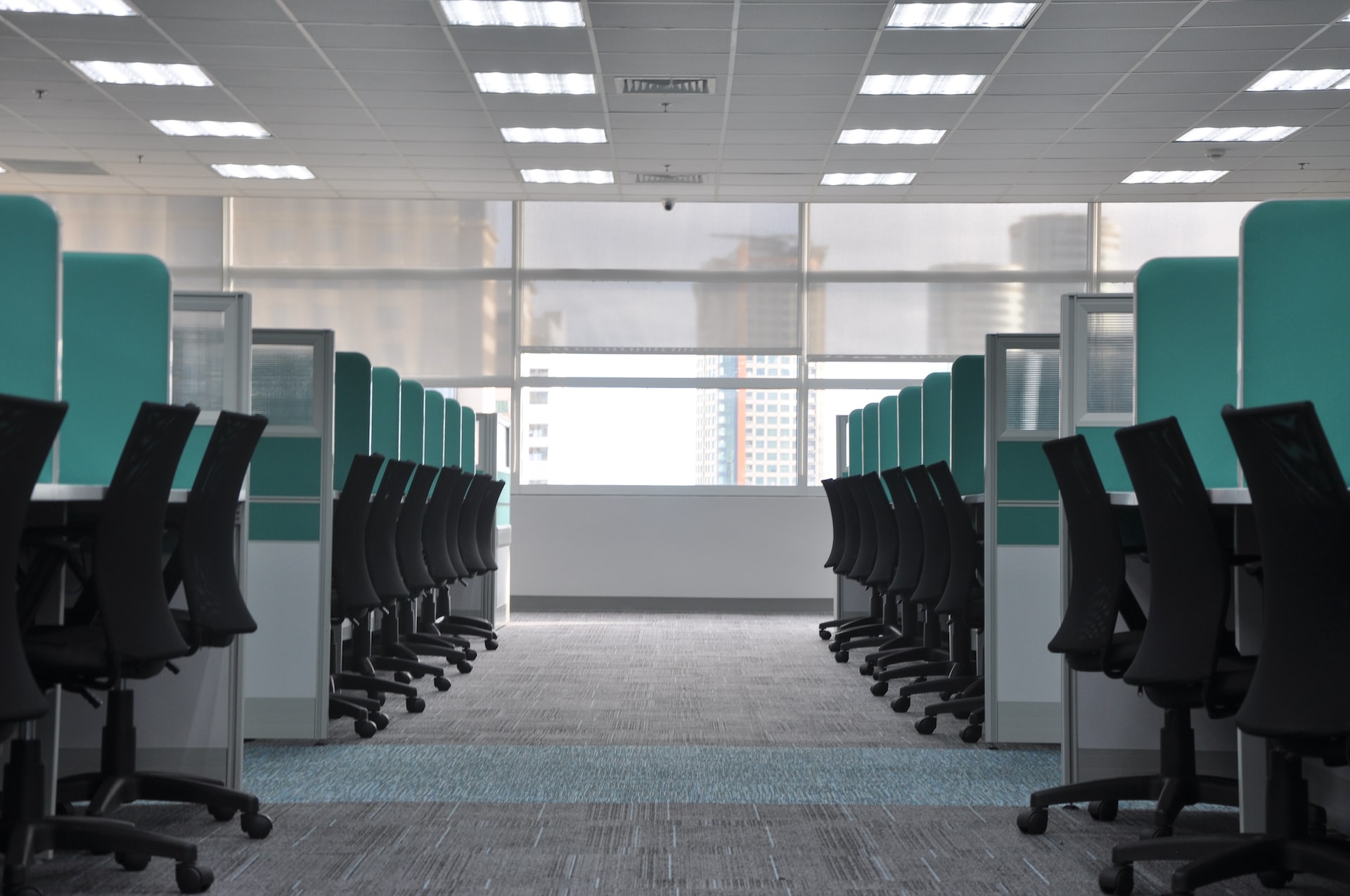 Image of an empty office space.