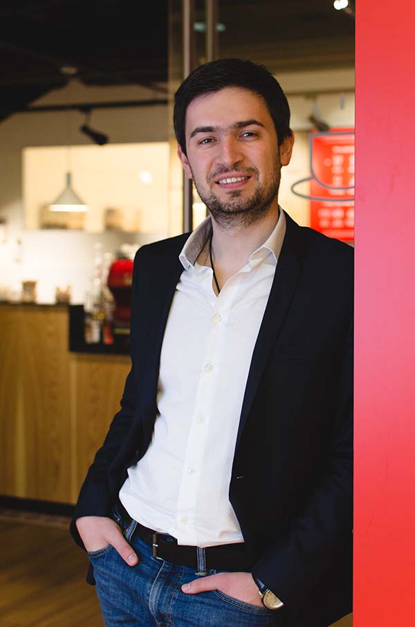 Photo of Leonid Goncharov, the founder and CEO of Anticafé, a network of coworking café spaces