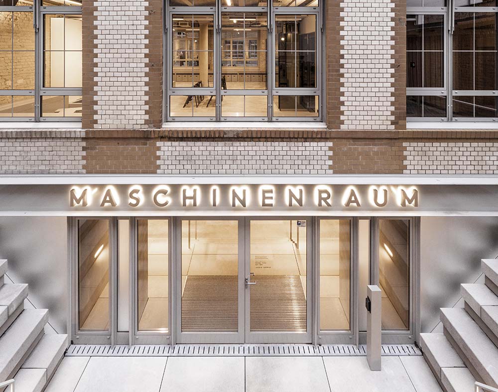 Photo of the entrance to the Maschinenraum building